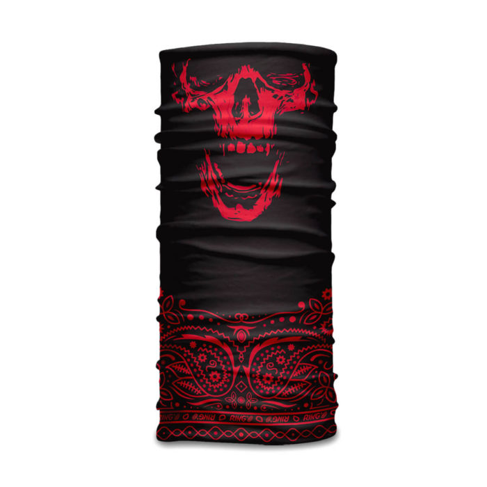 Skull Red Bandana Jolly Red Roger